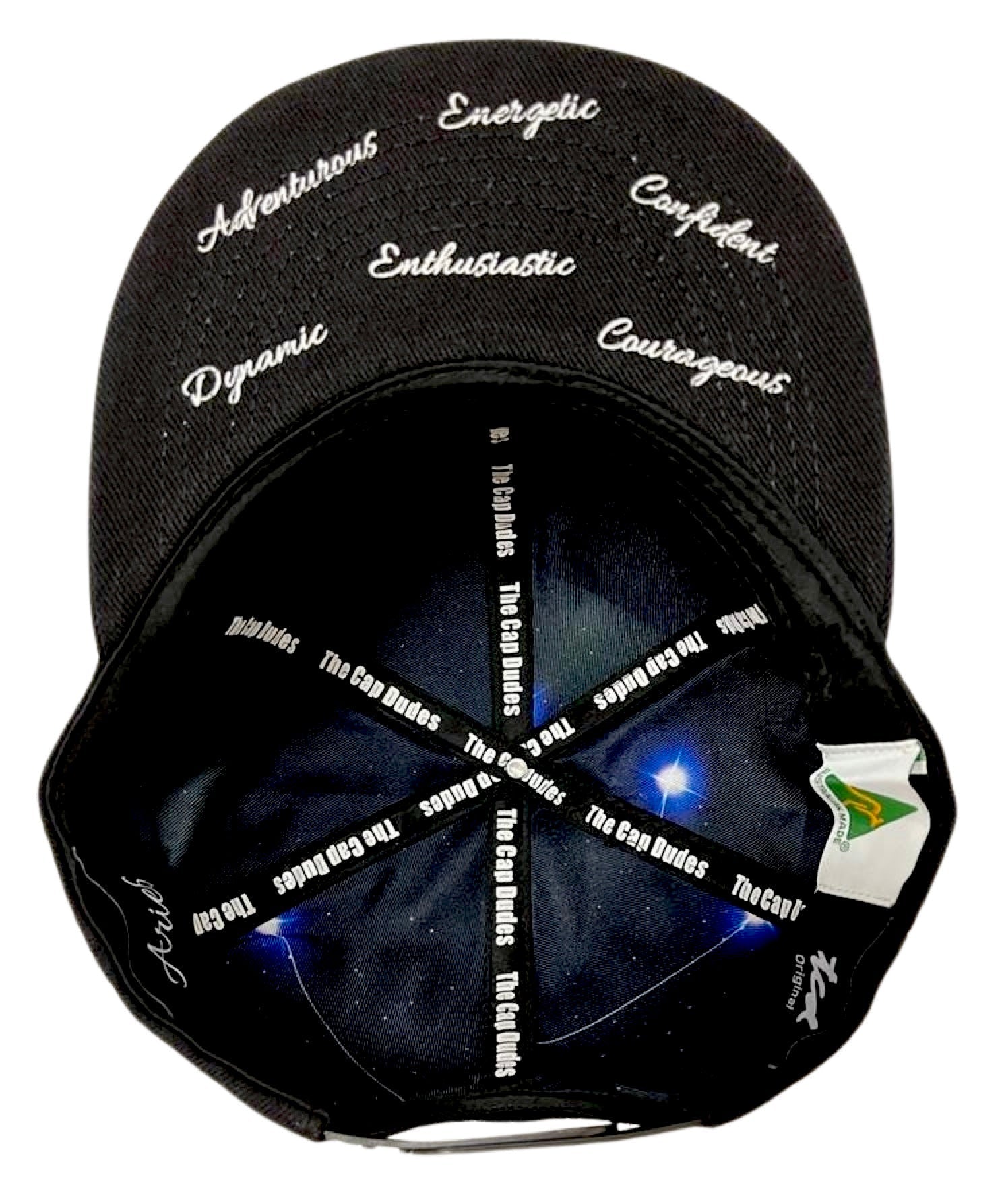 Aries Horoscope Baseball Hat - Under Brim - The Cap Dudes