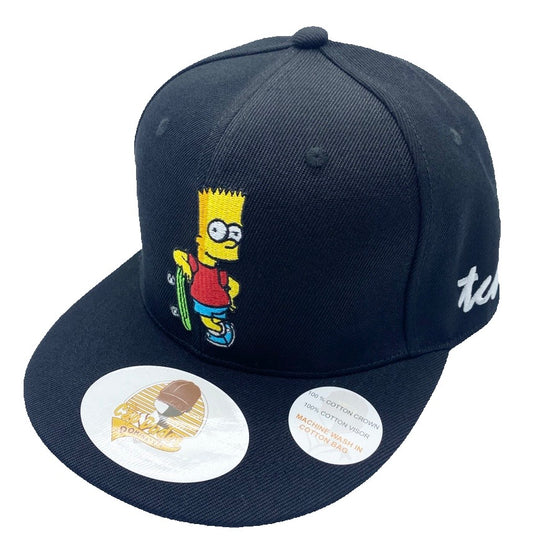 Bart Simpson Black Baseball Hat - The Cap Dudes