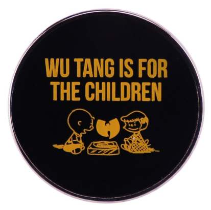 Cartoon - Peanuts - Wu Tang Is For The Children Brooch Accessory - Front