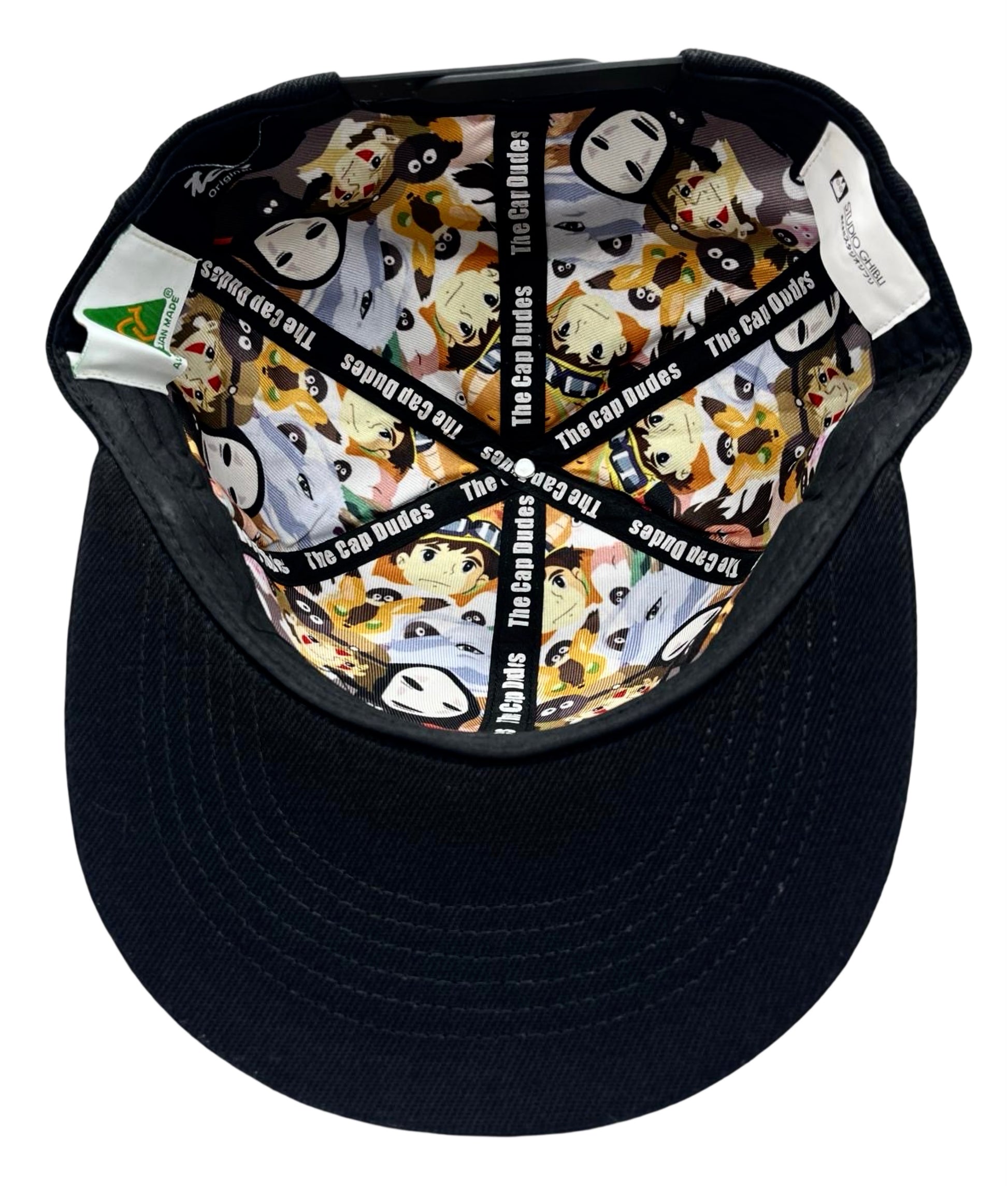 Catbus Black Baseball Hat My Neighbor Totoro - Under Brim - The Cap Dudes