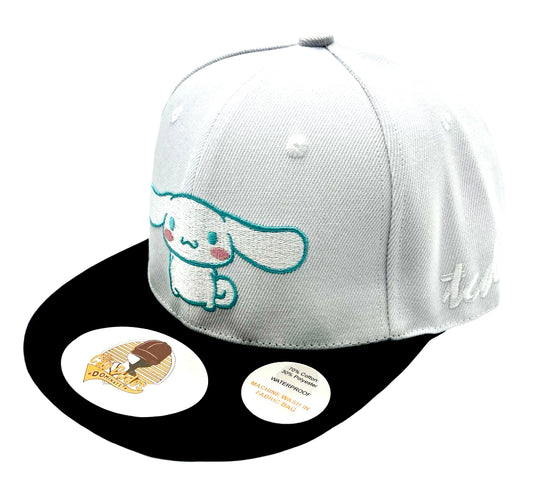 Cinnamoroll White and Black Baseball Hat - The Cap Dudes