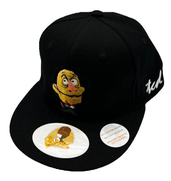 Dali's The Persistence Of Memory Black Baseball Hat - The Cap Dudes - Front View
