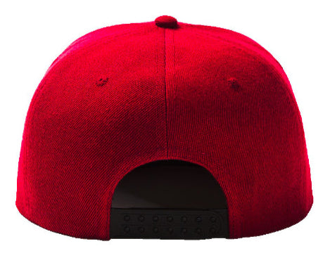 Dark Red Baseball Hat - Double Snapback 9Fifty Style - The Cap Dudes - Back View