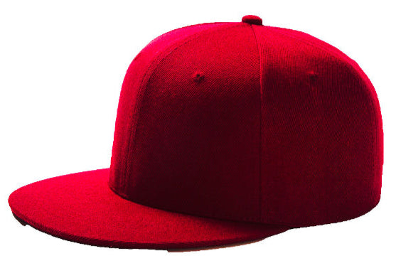 Dark Red Baseball Hat - Double Snapback 9Fifty Style - The Cap Dudes - Side Angled View