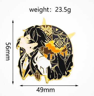 Genshin Impact Xiao - Japanese Manga - Anime Brooch