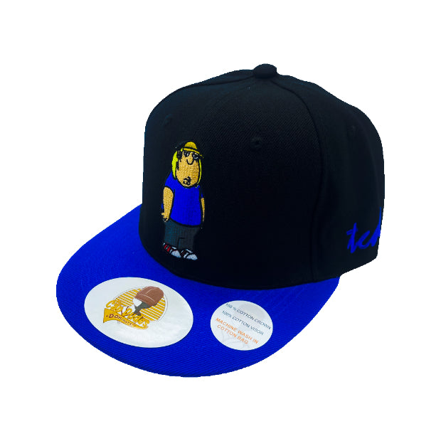 Family Guy Chris - Black Snapback Adjustable Fit Embroidered Baseball Hat 100% Cotton - The Cap Dudes - Front View