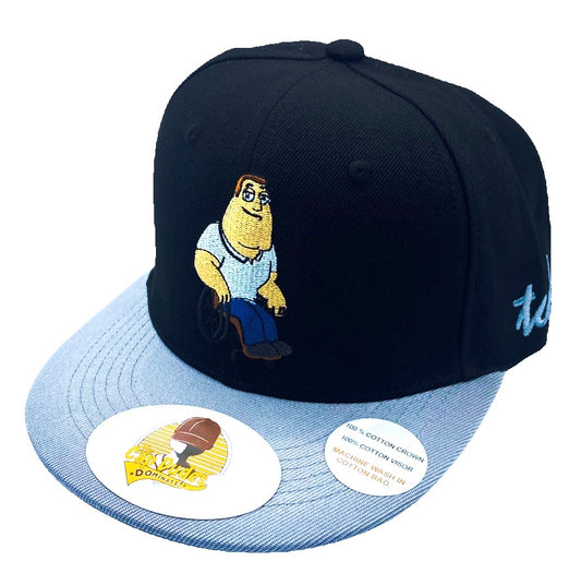 Family Guy Joe Swanson Black and Grey Baseball Hat - The Cap Dudes