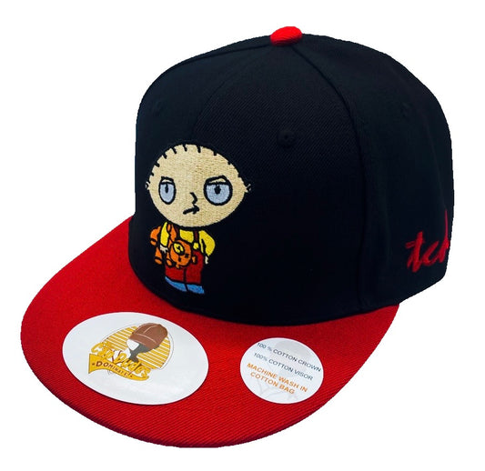 Family Guy Stewie Griffin Black and Red Baseball Hat - The Cap Dudes