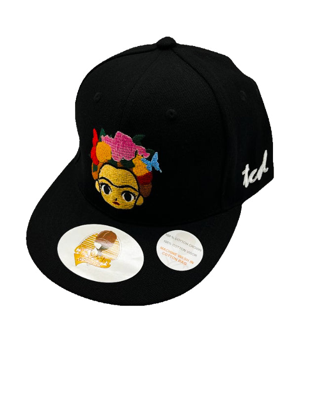 Frida Khalo Without Hope Black Baseball Hat - The Cap Dudes - Front View