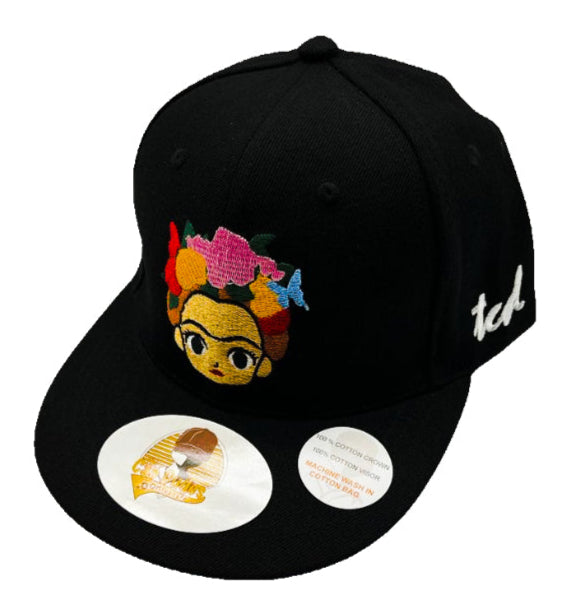 Frida Kahlo's Without Hope Black Baseball Hat - The Cap Dudes - Front View