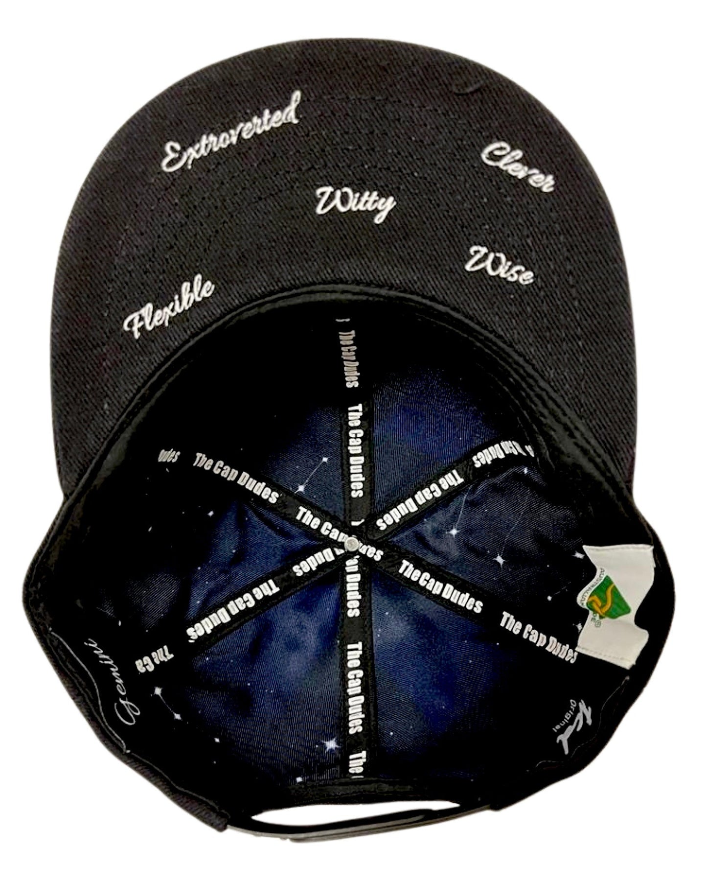 Gemini Horoscope Baseball Hat - Under Brim - The Cap Dudes