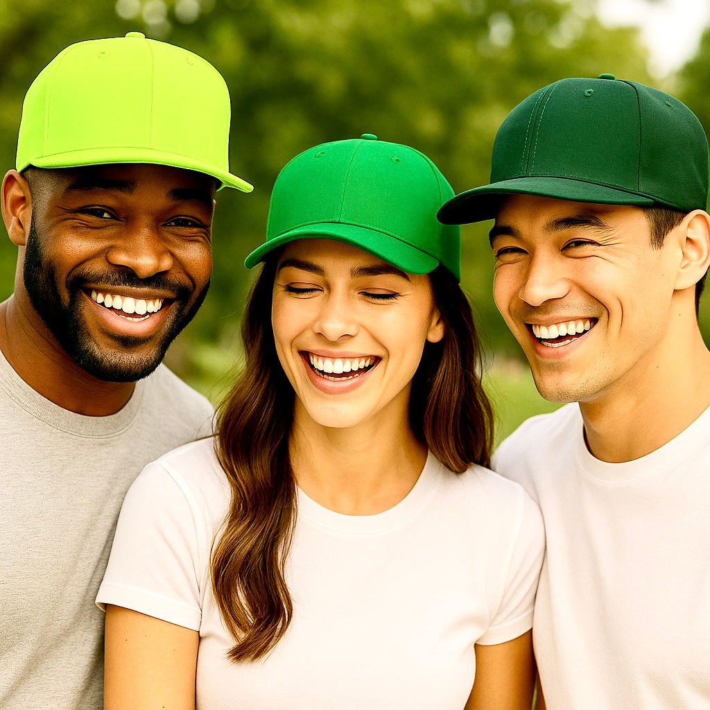 Mid Green Baseball Hat - Adjustable 9Fifty Snapback Style TCD