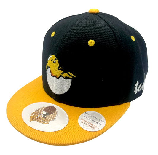 Gudetama Black and Yellow Baseball Hat - The Cap Dudes