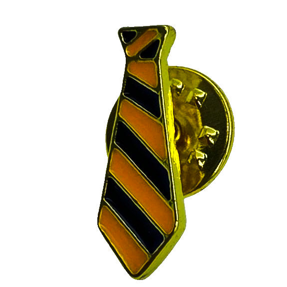Harry Potter Brooch Accessory - Tie Black Stripes - Front