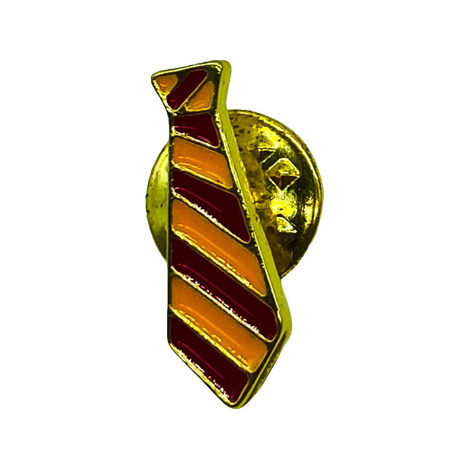 Harry Potter Brooch Accessory - Tie Red Stripes - Front