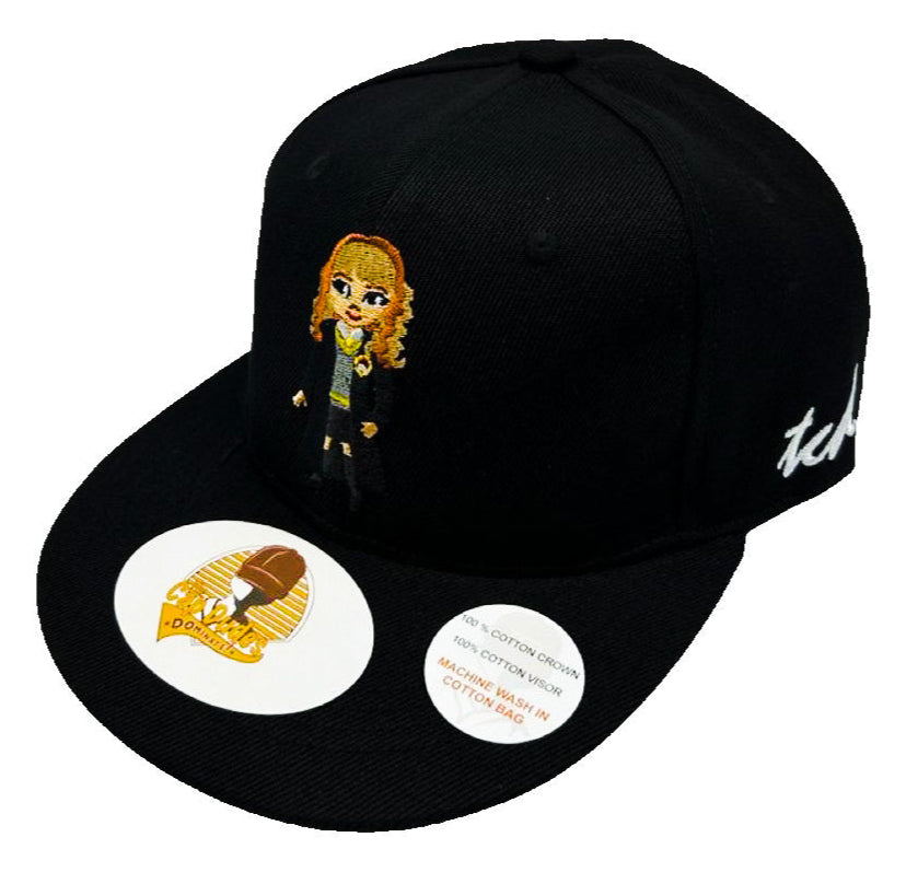  Hermione Black Baseball Hat - The Cap Dudes - Front View