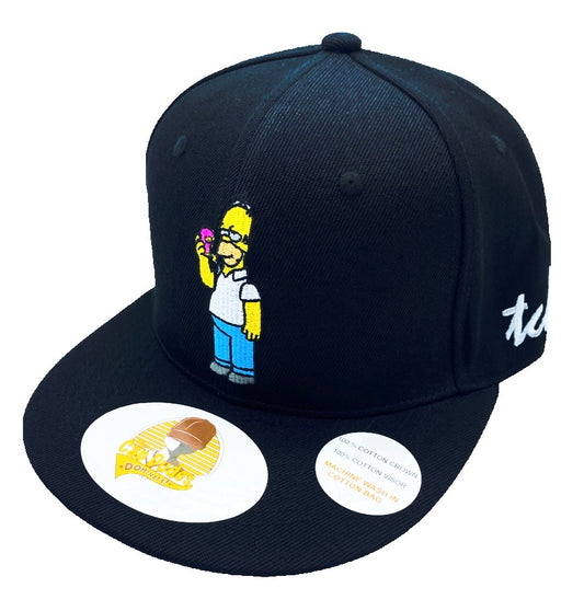 Homer Simpson Black Baseball Hat - The Cap Dudes