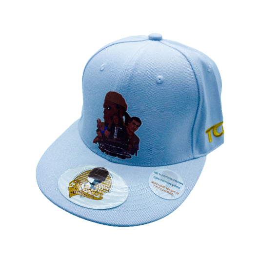 Jackie Brown White Baseball Hat - The Cap Dudes - Front View