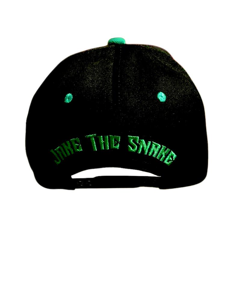 Jake The Snake WWE-Black Baseball Hat-The Cap Dudes -Back View