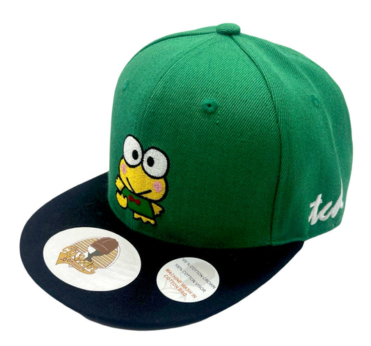 Keroppi Green and Black Baseball Hat - The Cap Dudes