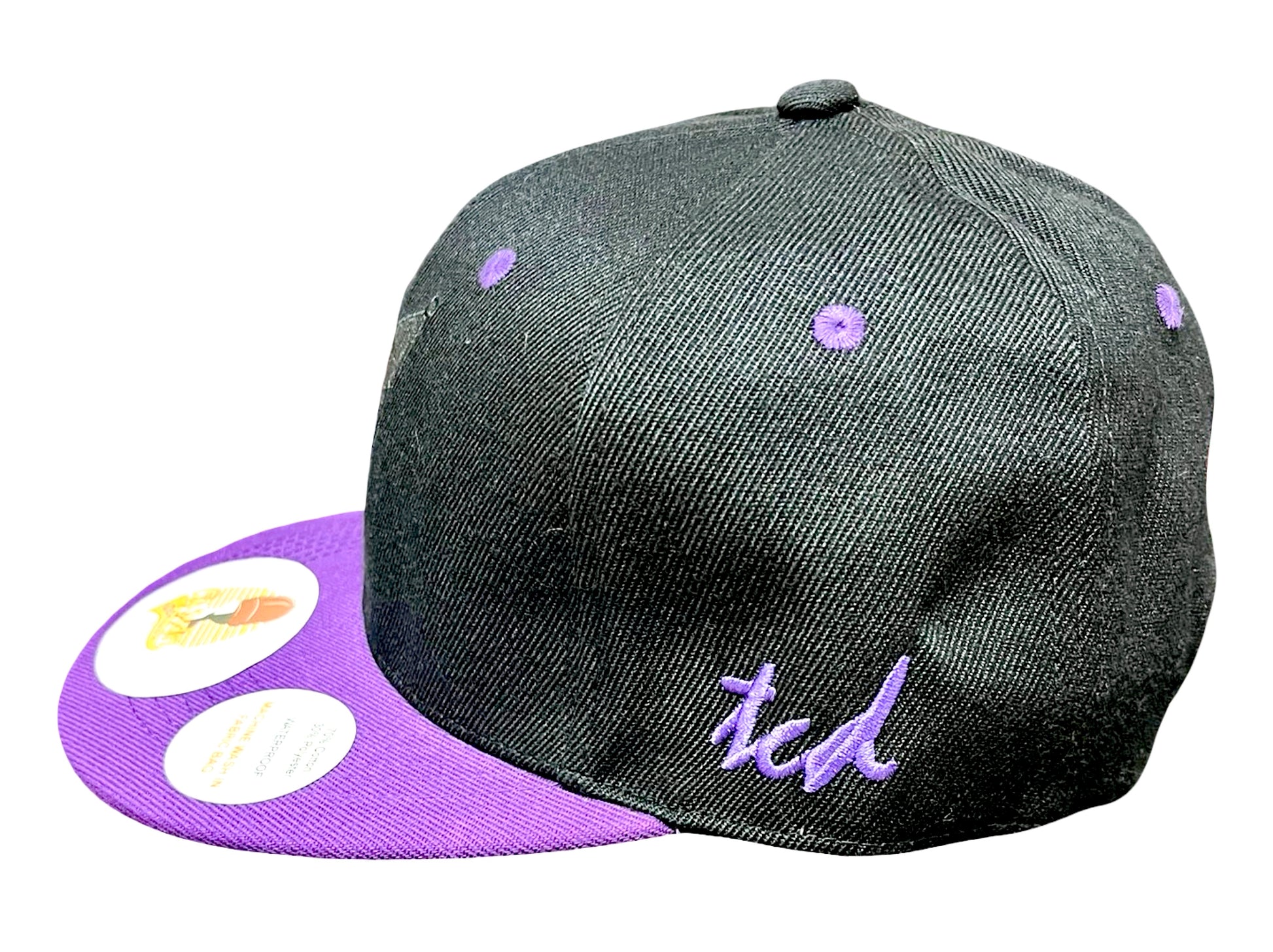 Kuromi Baseball Hat - Side View - The Cap Dudes