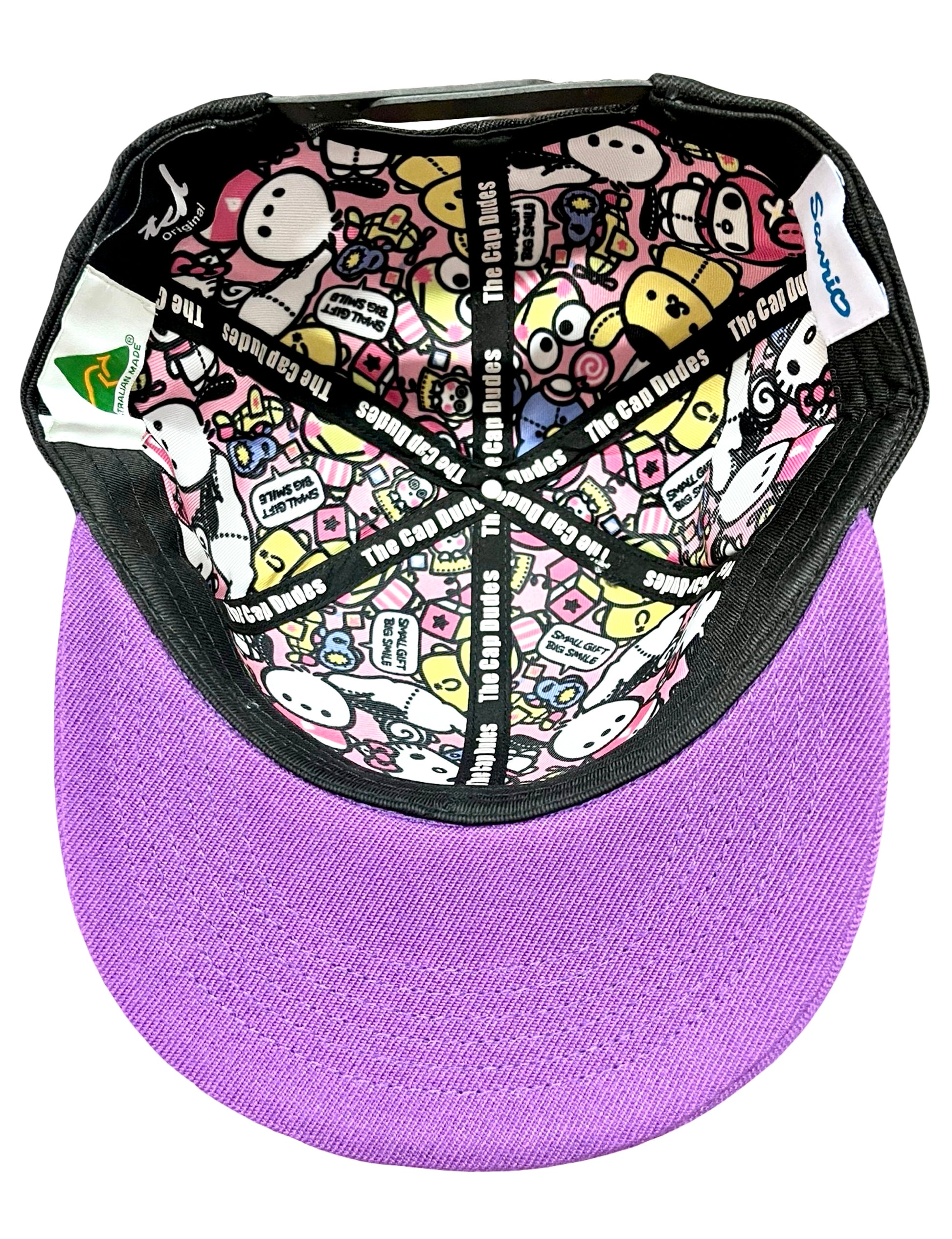 Kuromi Baseball Hat - Under Brim - The Cap Dudes