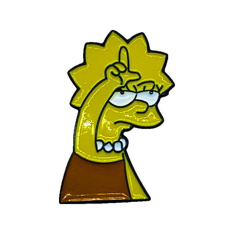 Lisa Simpson - Cartoon - Simpsons Characters Brooch Accessory - Front
