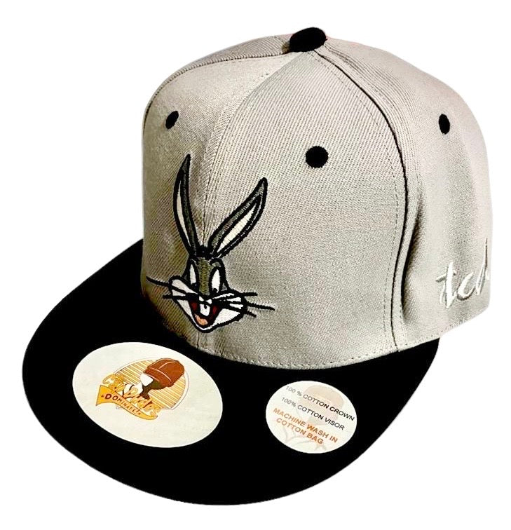 Looney Tunes  Grey and Black Bugs Bunny Baseball Hat - The Cap Dudes