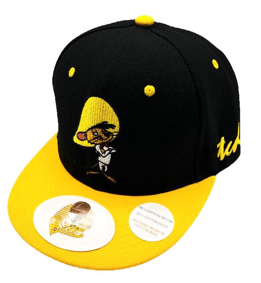 Looney Tunes Speedy Gonzales Black and Yellow Baseball Hat - The Cap Dudes