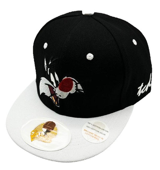 Looney Tunes Sylvester Black and White Baseball Hat - The Cap Dudes