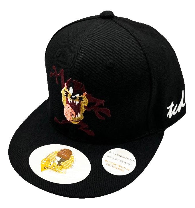 Looney Tunes Tasmanian Devil Black Baseball Hat - The Cap Dudes