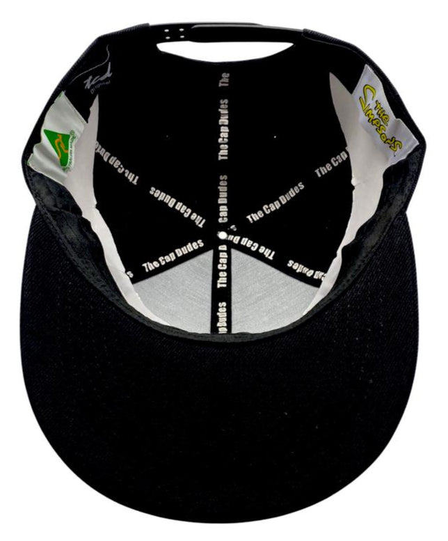 Maggie Simpson Black Baseball Cap - Under Brim - The Cap Dudes