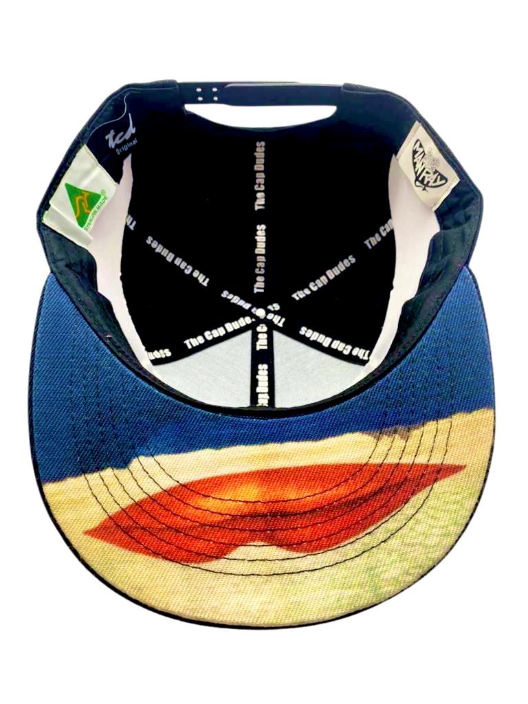 Man Ray Lips Black Baseball Hat - The Cap Dudes