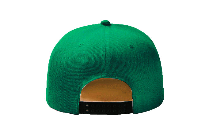 Mid Green Baseball Hat-Double Snapback 9Fifty Style 100% Cotton-The Cap Dudes-Back View