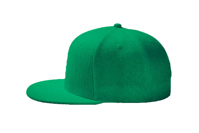 Mid Green Baseball Hat-Double Snapback 9Fifty Style 100% Cotton-The Cap Dudes-Side View