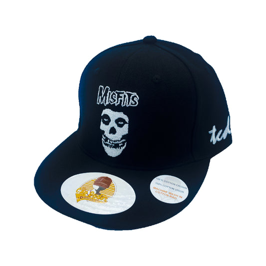 Misfits - Black Baseball Hat - The Cap Dudes - Front View