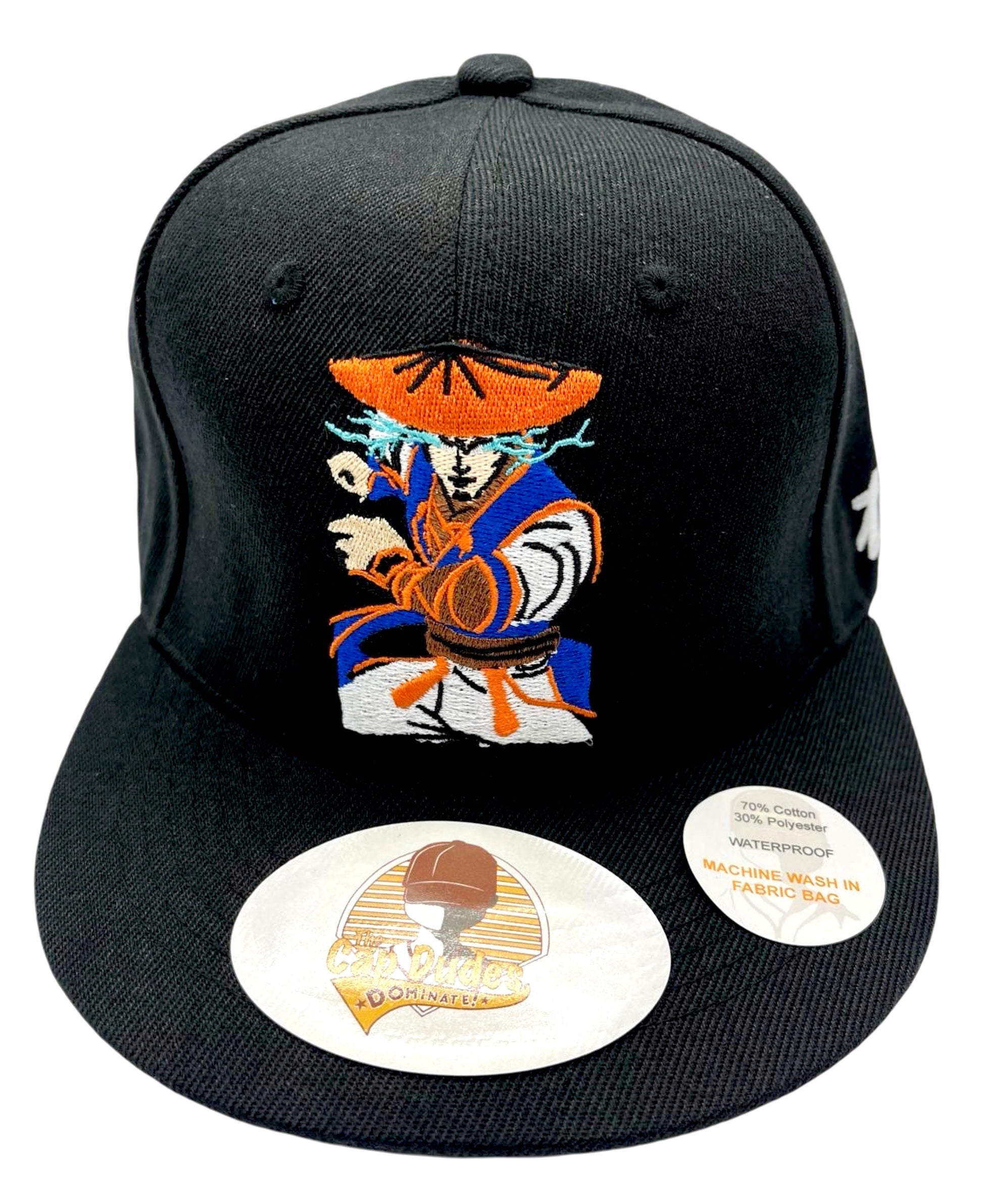 Mortal Kombat Raiden Baseball Hat - Front View - The Cap Dudes