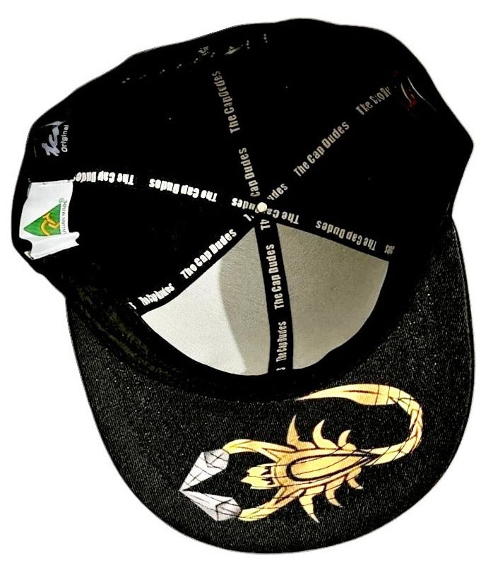 Mortal Kombat Scorpion Baseball Hat - Under Brim - The Cap Dudes