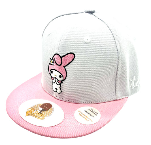 My Melody White and Pink Baseball Hat - The Cap Dudes