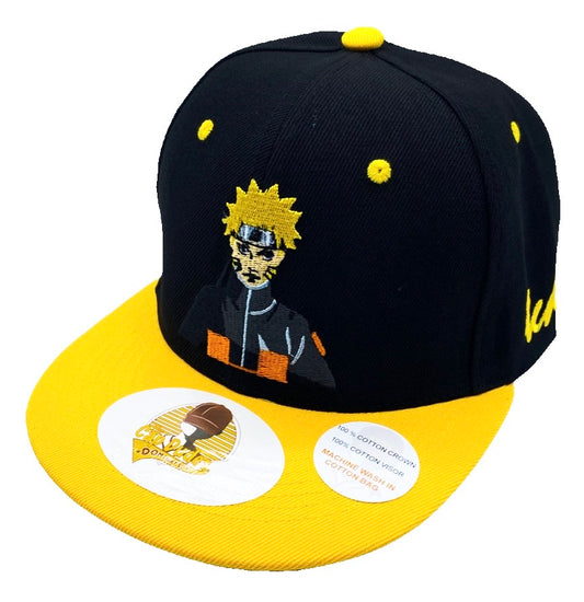 Naruto Black and Yellow Baseball Hat - The Cap Dudes