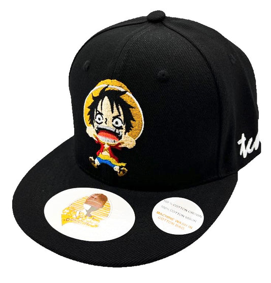 One Piece Black Baseball Hat - The Cap Dudes