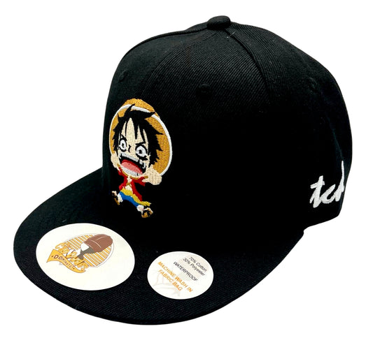 One Piece Luffy Baseball Hat - Side View - The Cap Dudes