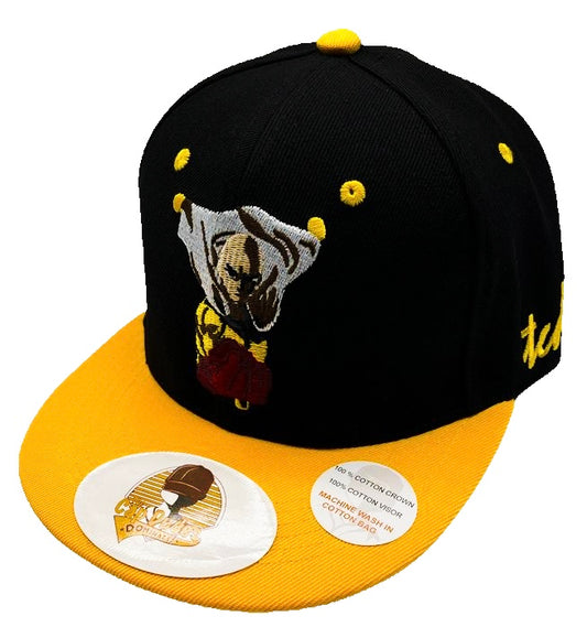 One Punch Man Saitama Black and Yellow Baseball Hat - The Cap Dudes