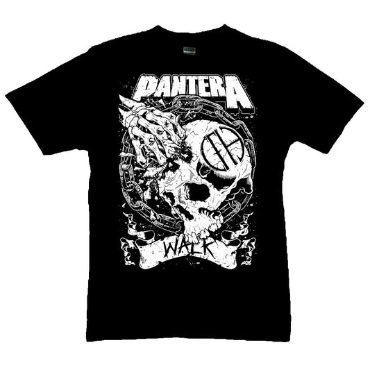 Pantera-Black TShirt-Walk-The Cap Dudes-Front View