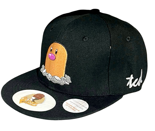 Pokemon Diglett Baseball Hat - Side View - The Cap Dudes