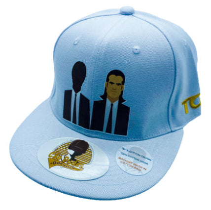 Pulp Fiction White Baseball Hat - The Cap Dudes - Front View