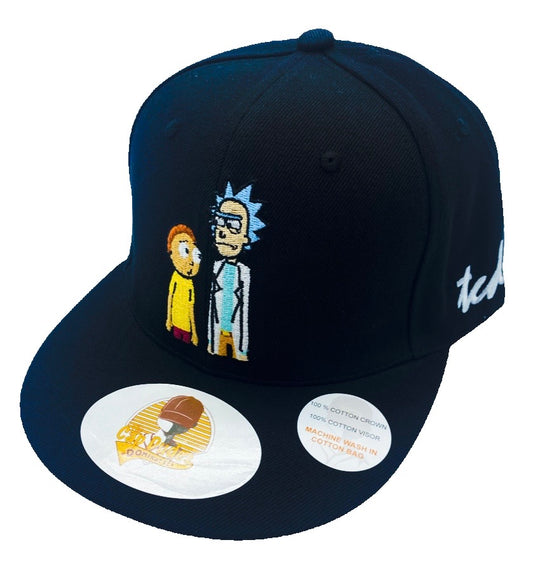 Rick and Morty Black Baseball Hat - The Cap Dudes
