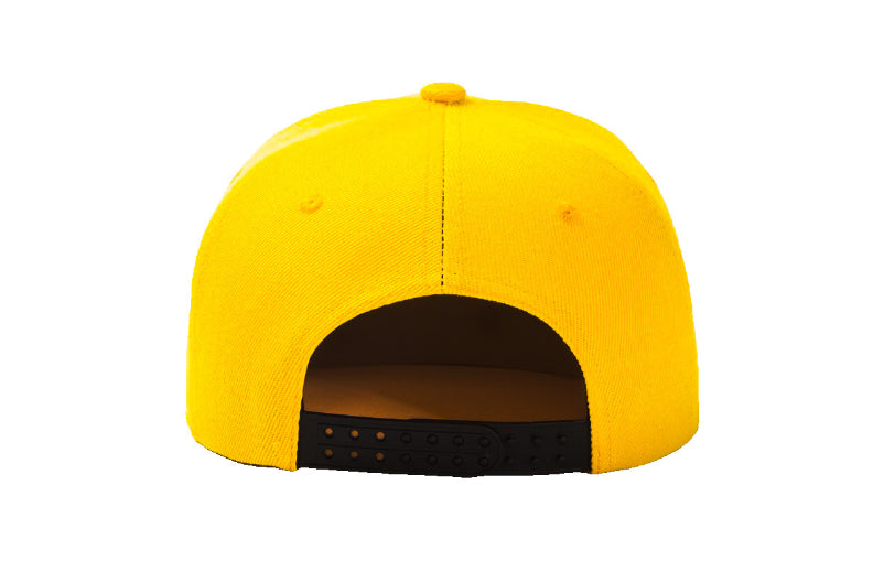 Royal Yellow Baseball Hat-Double Snapback 9Fifty Style 100% Cotton-The Cap Dudes-Back View