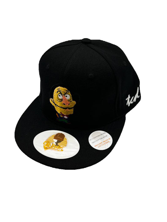 Salvador Dali The Persistence Of Memory - Black Baseball Hat - The Cap Dudes - Front View