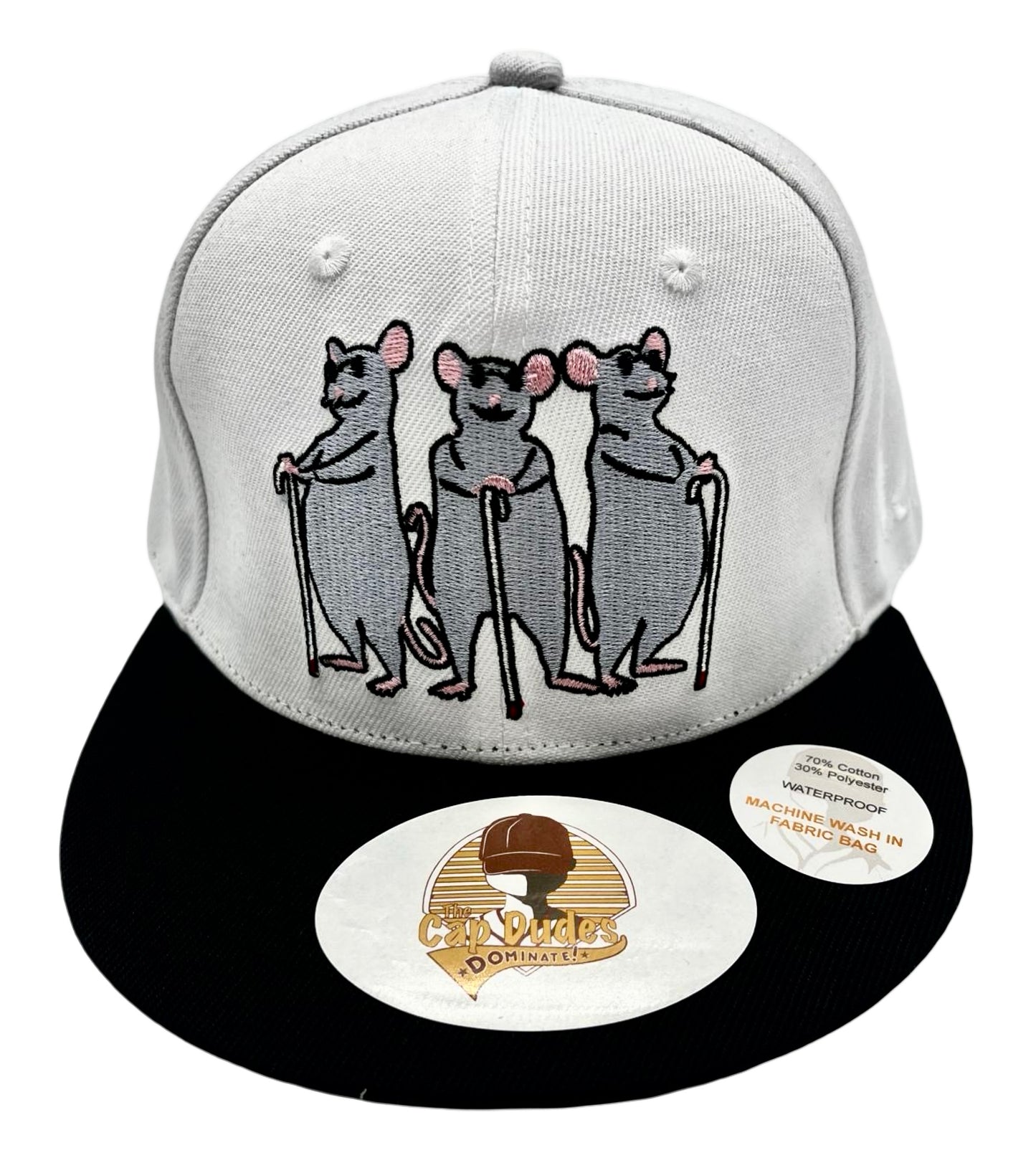 Shrek Three Blind Mice Baseball Hat - Front View - The Cap Dudes